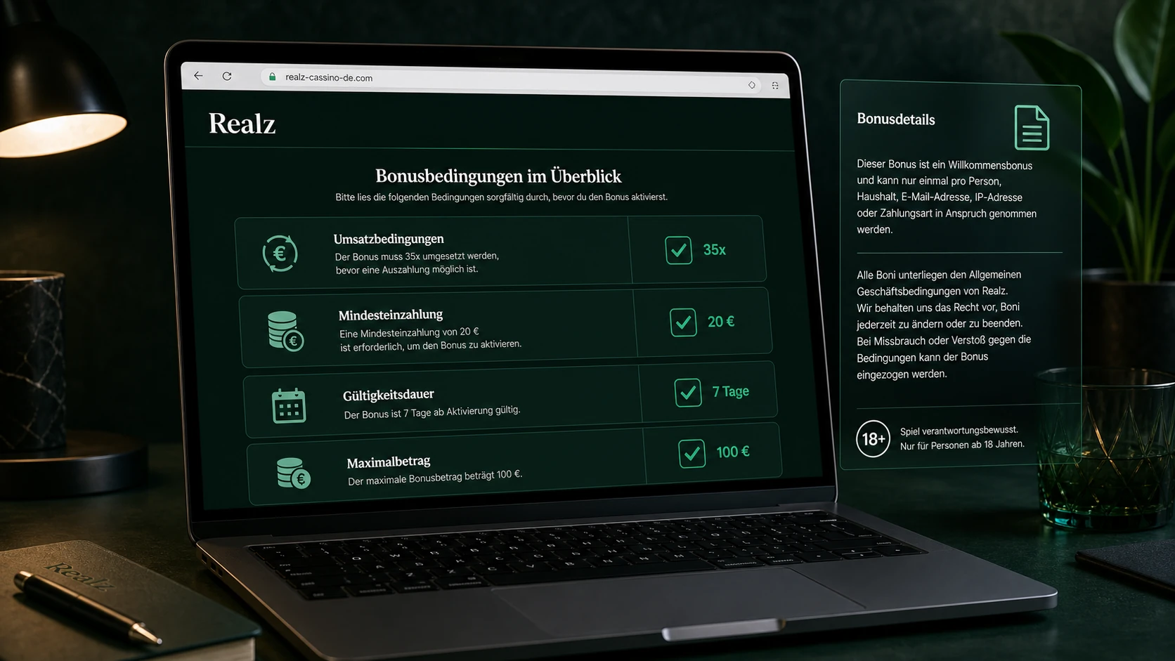 Wichtige Bonusbedingungen im Überblick